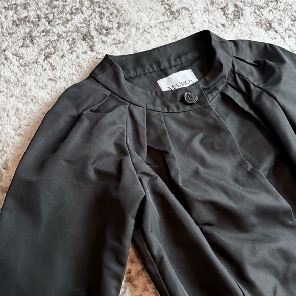 MAX & Co black trench coat - Picture 4 of 7